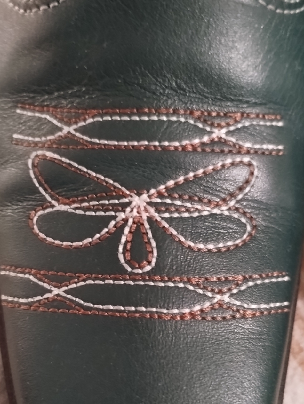 Free People Wandering Western Cowboy Boots Green Leather 7 Like New - Picture 12 of 12